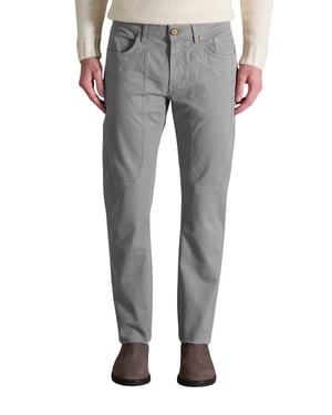 Pantalones Casual con Parche en la Rodilla