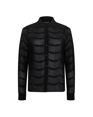 Camisas de seda de algodón negro