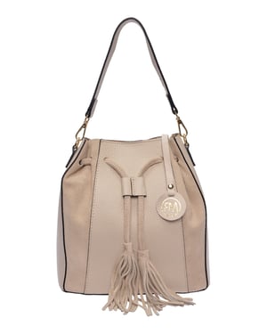 Roberta M Beige Bolso de cuero