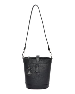 Anna Luchini Negro Bolso de cuero