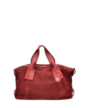 Anna Luchini Rojo Bolso de cuero