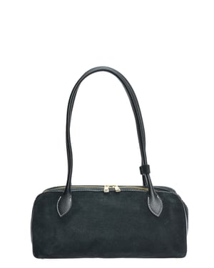 Anna Luchini Negro Bolso de cuero