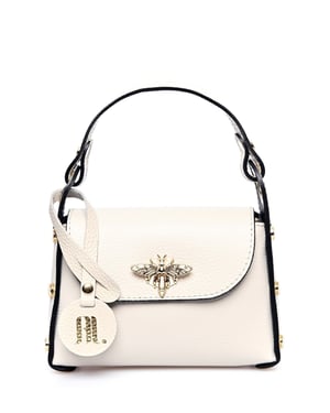 Anna Luchini Beige Bolso de cuero