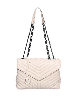 Luisa Vannini Beige Bolso de cuero