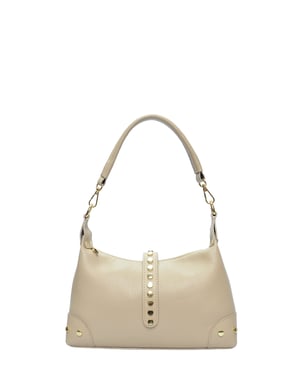 Anna Luchini Beige Bolso de cuero