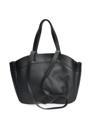 Anna Luchini Negro Bolso de cuero
