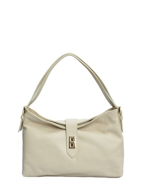 Anna Luchini Beige Bolso de cuero