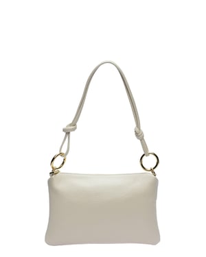 Anna Luchini Beige Bolso de cuero