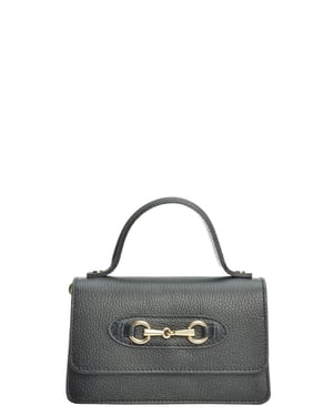 Isabella Rhea Negro Bolso de cuero