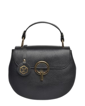 Luisa Vannini Negro Bolso de cuero