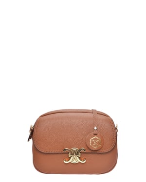 Luisa Vannini Brown Bolso de cuero