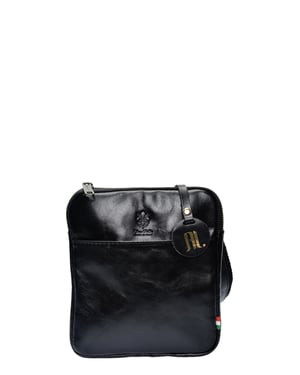Anna Luchini Negro Bolso de cuero