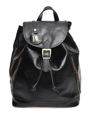 Anna Luchini Negro Bolso de cuero