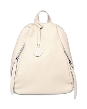 Anna Luchini Beige Bolso de cuero