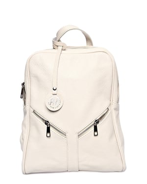 Roberta M Beige Bolso de cuero