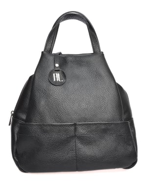 Anna Luchini Negro Bolso de cuero