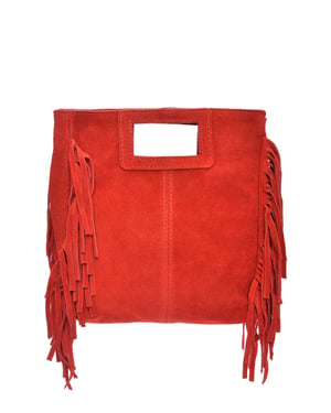Anna Luchini Rojo Bolso de cuero
