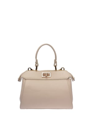 Roberta M Beige Bolso de cuero