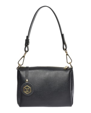 Luisa Vannini Negro Bolso de cuero