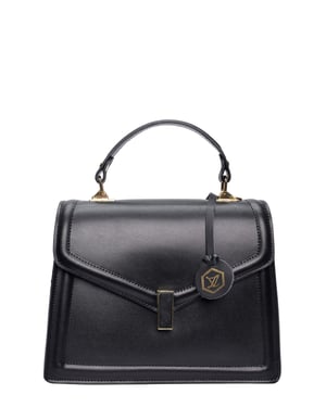 Luisa Vannini Negro Bolso de cuero