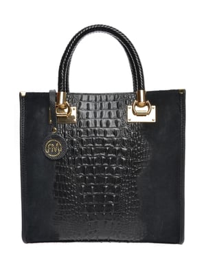 Roberta M Negro Bolso de cuero