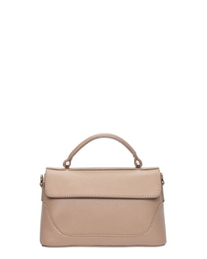 Luisa Vannini Beige Bolso de cuero