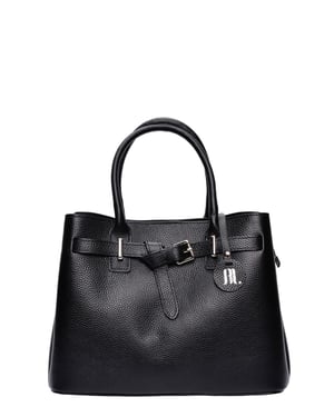 Anna Luchini Negro Bolso de cuero