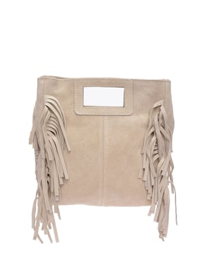 Anna Luchini Beige Bolso de cuero