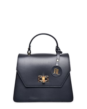 Anna Luchini Negro Bolso de cuero