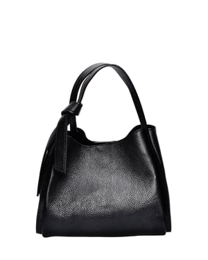 Anna Luchini Negro Bolso de cuero