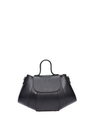 Luisa Vannini Negro Bolso de cuero