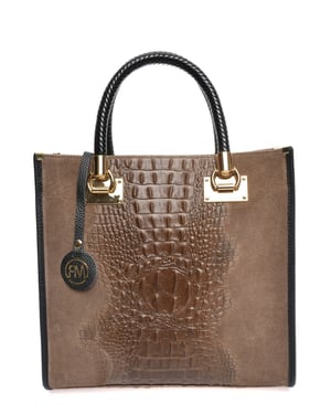 Roberta M Beige Bolso de cuero