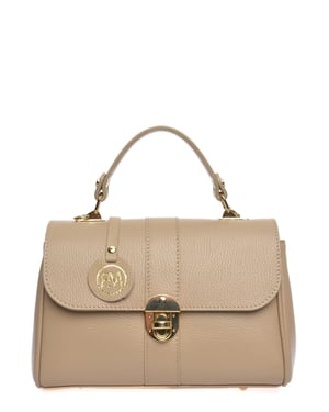 Roberta M Beige Bolso de cuero