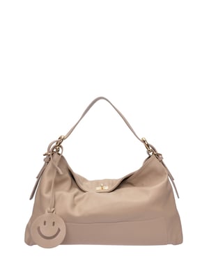 Luisa Vannini Beige Bolso de cuero
