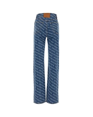 Jeans de mezclilla impresos
