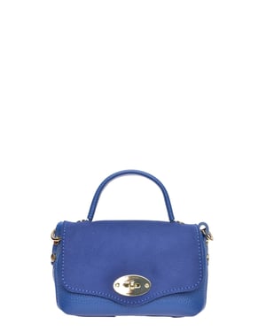 Roberta M Azul Bolso de cuero