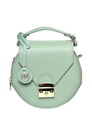 Roberta M Verde Bolso de cuero