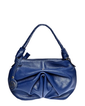Roberta M Azul Bolso de cuero