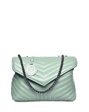 Luisa Vannini Verde Bolso de cuero