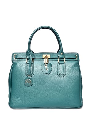Roberta M Verde Bolso de cuero