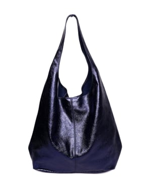 Luisa Vannini Azul Bolso de cuero