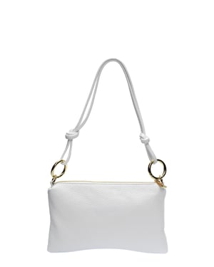 Anna Luchini Blanco Bolso de cuero
