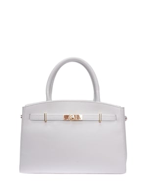 Isabella Rhea Blanco Bolso de cuero