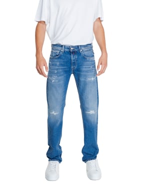 Jeans Desgastados de Corte Relajado Anbass