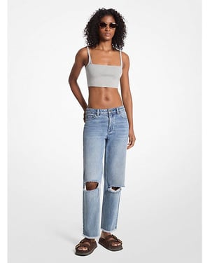 Jeans Desgastados Deshilachados