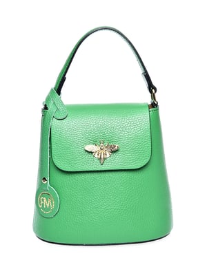 Roberta M Verde Bolso de cuero