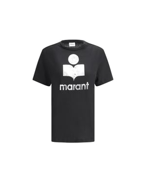Camiseta de Lino Negra Marant Etoile