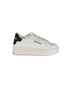 Gaelle Paris Bianco Poliuretano Zapatilla para Mujer