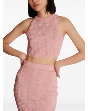 Top Halter con Monograma
