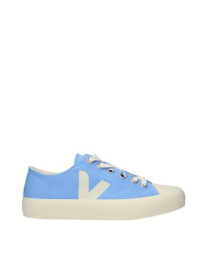 Zapatillas bajas de tela azul claro Veja
